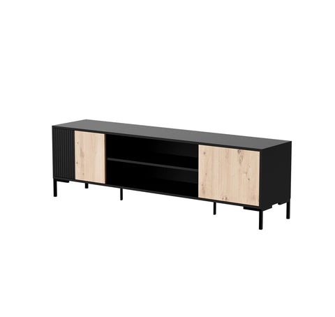 MERCI Tv Stand 71" Artisan Oak+Black Matte