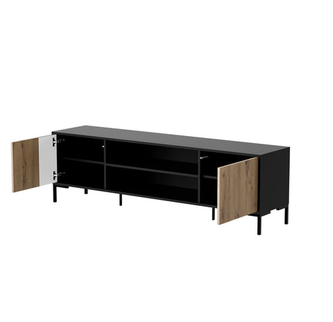MERCI Tv Stand 71" Artisan Oak+Black Matte