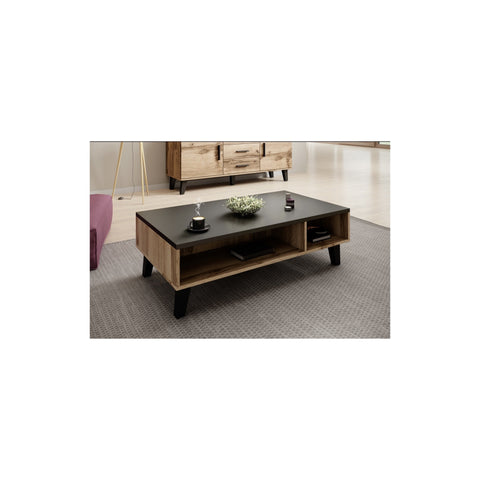 LOTTA Coffee Table Wotan Oak+ Black Top
