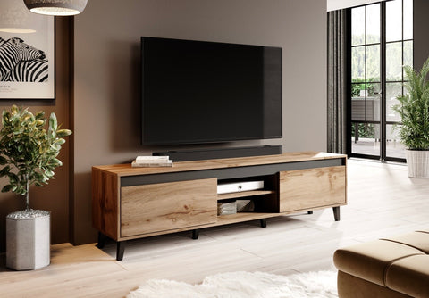 NORD 67" Tv Stand Oak+ Anthracite