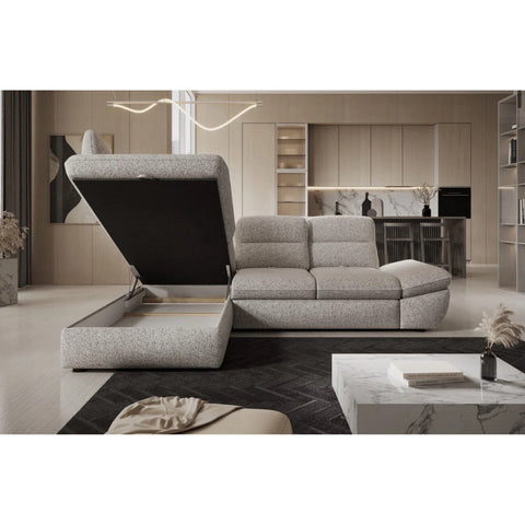 GRANO L  106" x 82.5" Wide Sleeper Sectional with Storage