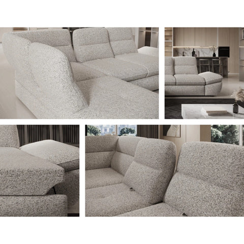 GRANO L  106" x 82.5" Wide Sleeper Sectional with Storage