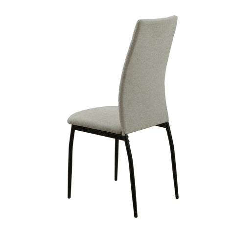 MILO Dining Chair Beige & Black Leg