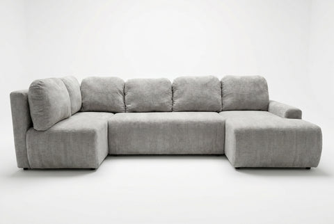 NEMO U-shape 121" x 59" x 59" Wide Sleeper Sectional with Storage