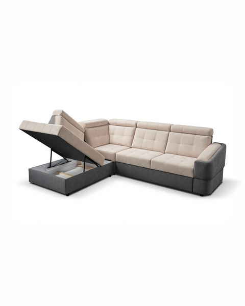 ALTO L  110"x 88.5" Wide Sleeper Sectional with Storage