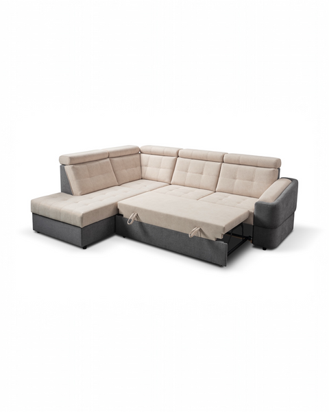 ALTO L  110"x 88.5" Wide Sleeper Sectional with Storage