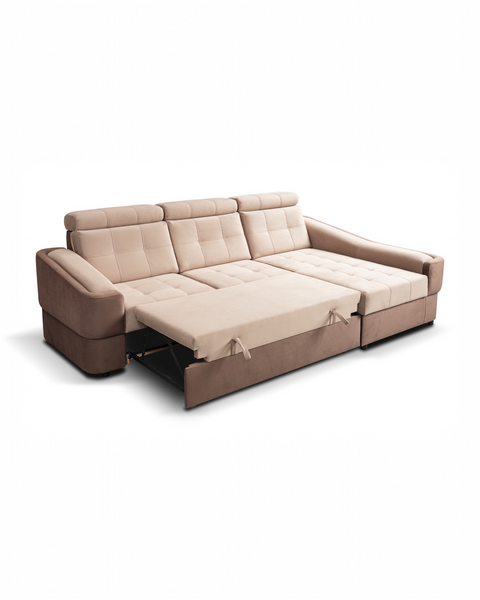 ALTO MINI 111.5" x 68" Wide Sleeper Sectional with Storage