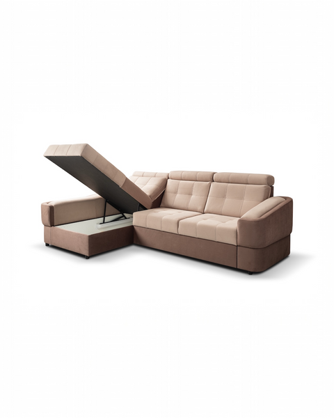ALTO MINI 111.5" x 68" Wide Sleeper Sectional with Storage
