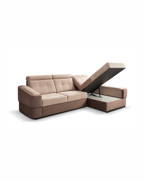 ALTO MINI 111.5" x 68" Wide Sleeper Sectional with Storage