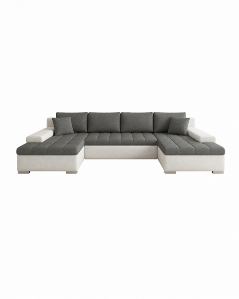 CESARE MAX 135" x 71.5"  Wide Sleeper Sectional with Storage