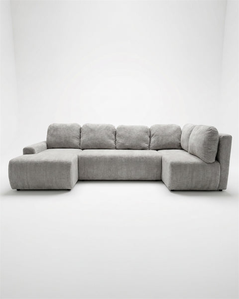 NEMO U-shape 121" x 59" x 59" Wide Sleeper Sectional with Storage