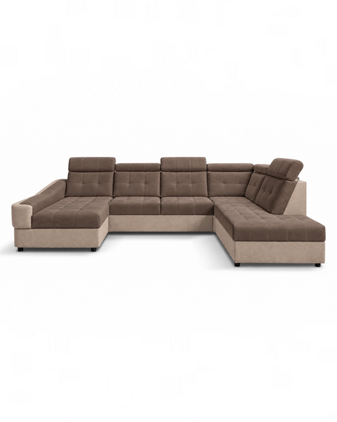 ALTO XL 140"x 88.5"x 68" Wide Sleeper Sectional with Storage