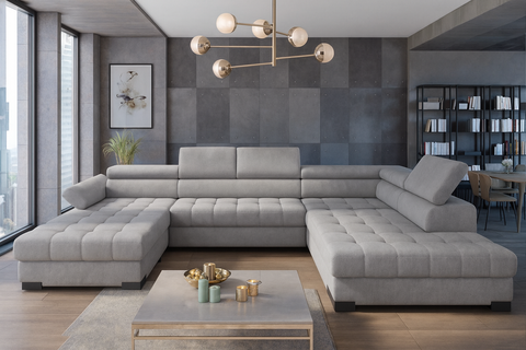 SULTAN XL 133.5" x 88" 68" Wide Sleeper Sectional with Storage