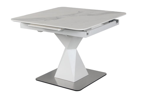 PEGASUS CERAMIC Extendable Dining Table 39.5" W x 39" (55")
