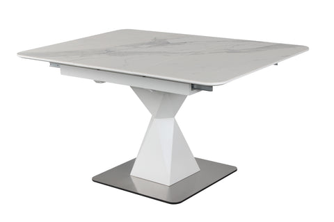 PEGASUS CERAMIC Extendable Dining Table 39.5" W x 39" (55")