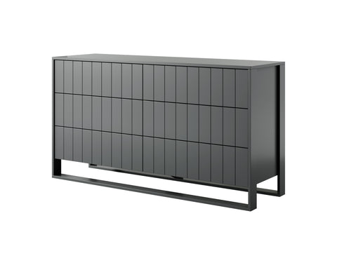 ROSA 6 DRAWER DRESSER GRAY