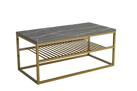 TOMI Black Marble Coffee Table